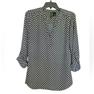 New Directions 3/4 Button Sleeve Blouse